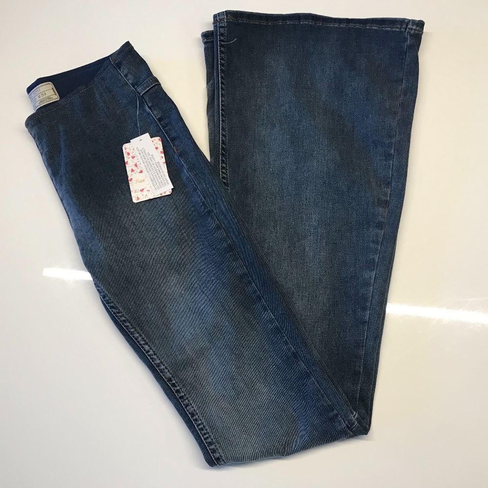 NWT Free People Flare Jeans - Penny Pull On